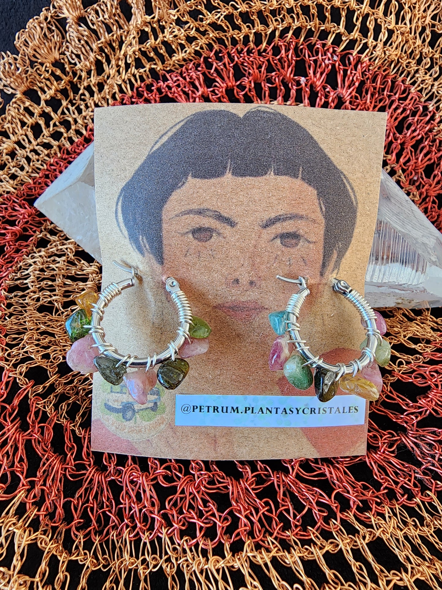 Aros Artesanales con Piedras Naturales y Acero Quirúrgico