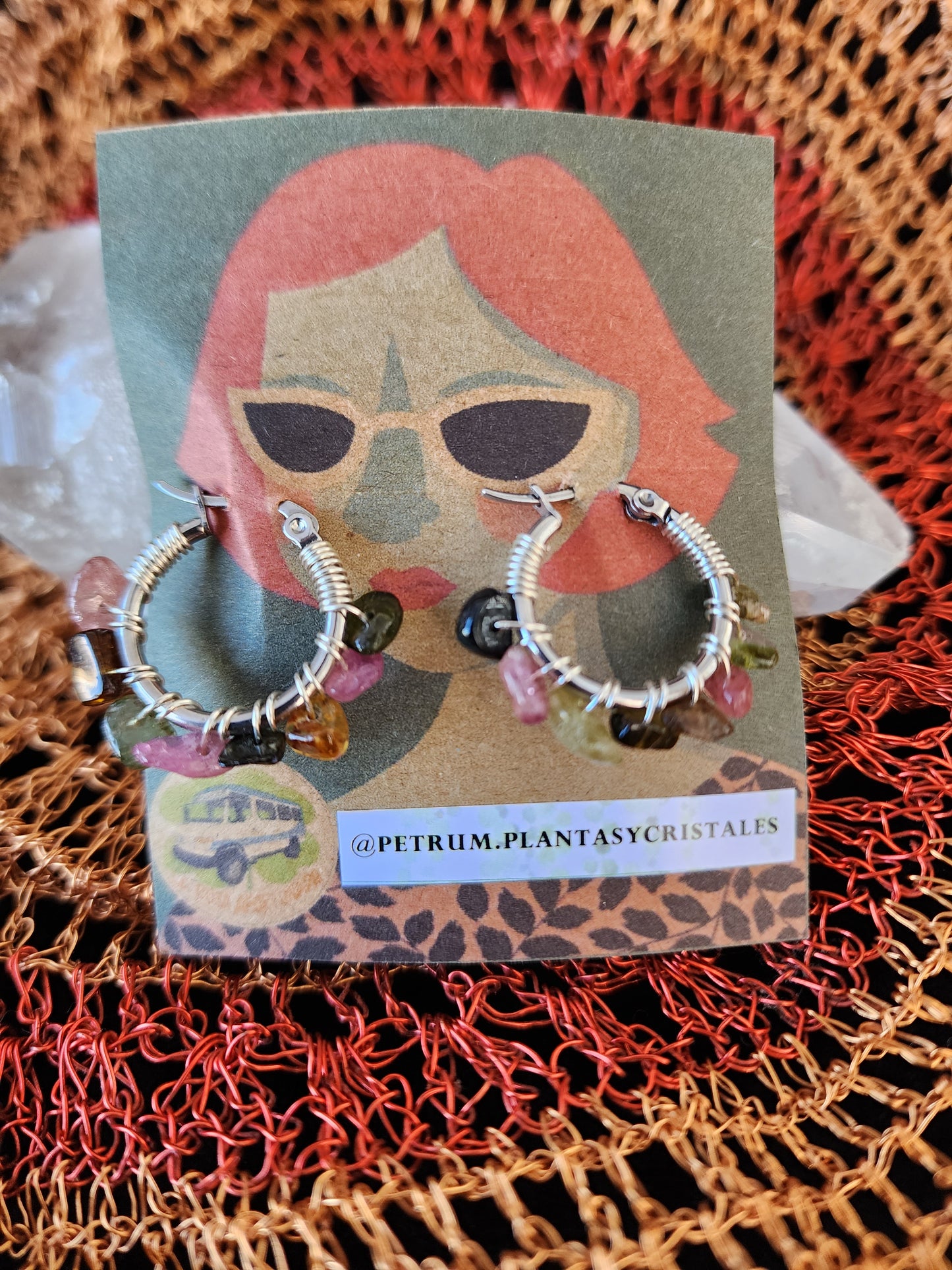 Aros Artesanales con Piedras Naturales y Acero Quirúrgico