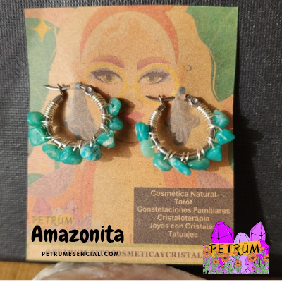 Aros Argollas con piedras naturales