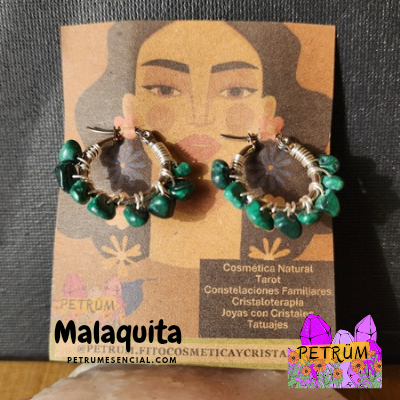 Aros Argollas con piedras naturales
